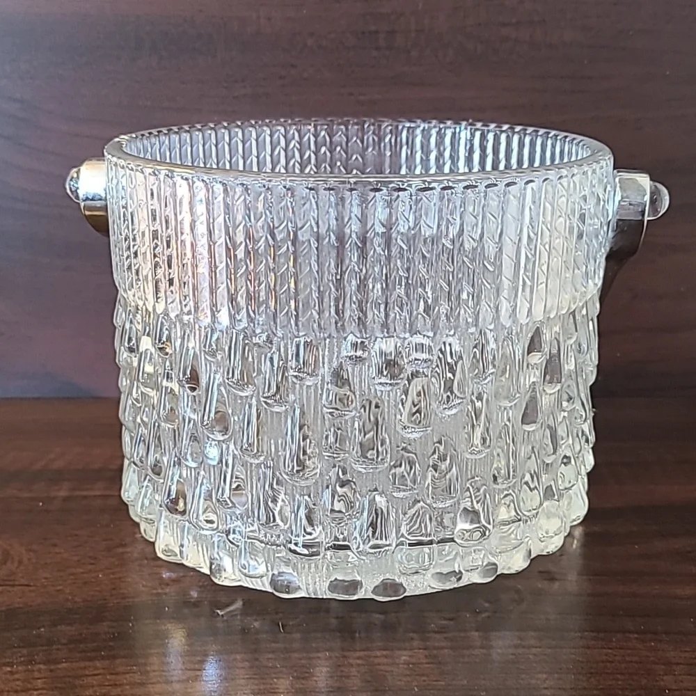 Vintage Teleflora Glass Ice Bucket